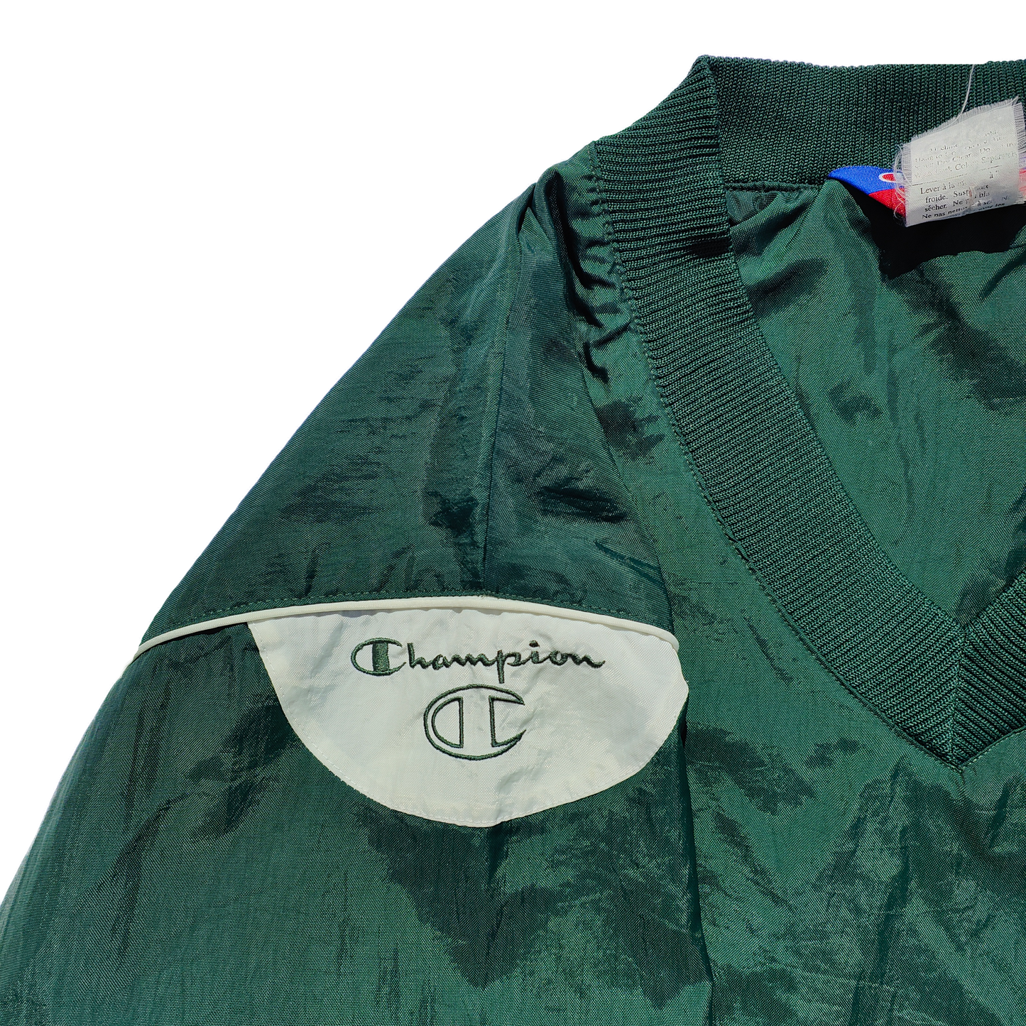Champion V-Neck Pullover Jacket - LARGE