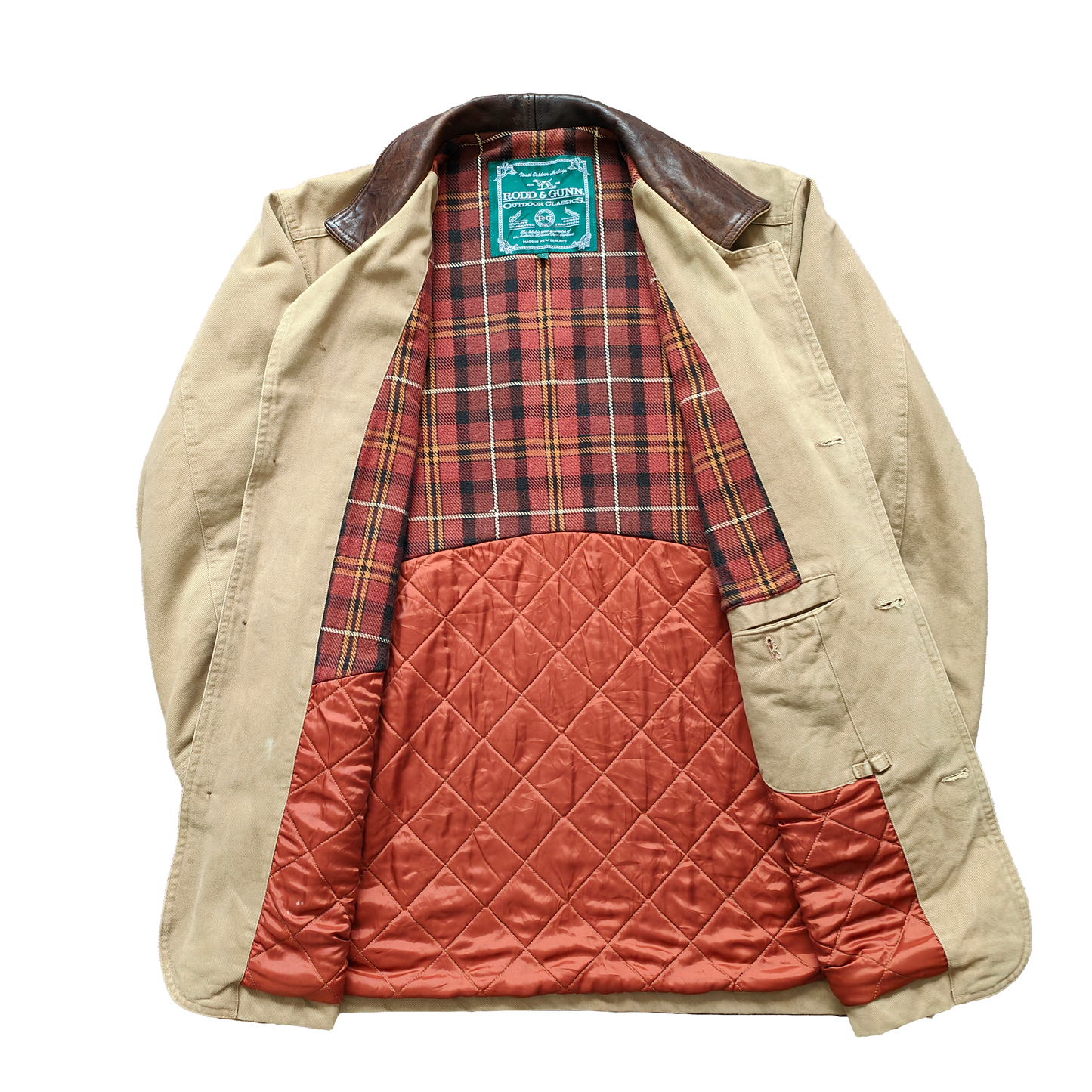 Rodd and Gunn Quilted Jacket with Collar - LARGE