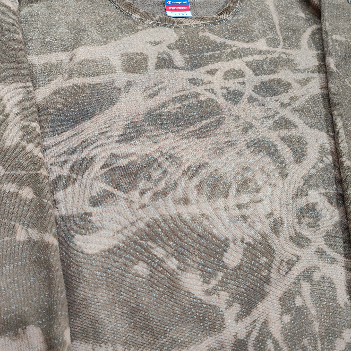 Champion Acid-Washed Reverse Weave Sweatshirt - LARGE